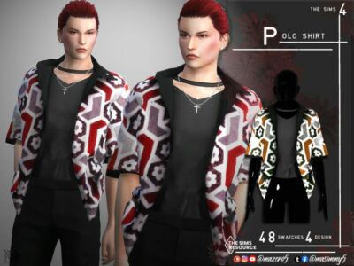 Poloshirt By Mazero5 Sims 4 CC