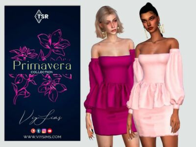 Primavera Collection – Dress [II] Sims 4 CC