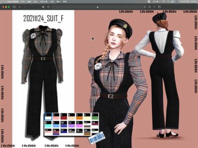 Retro Jumpsuits Sims 4 CC