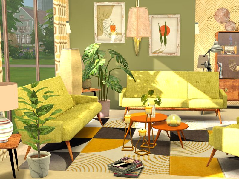 sims 4 cc retro living cc needed by flubs79 2