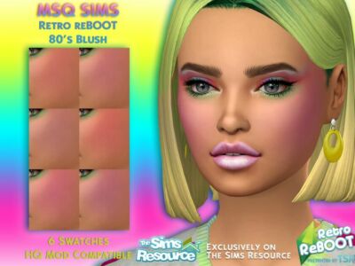 Retro Reboot 80S Blush By Msqsims Sims 4 CC