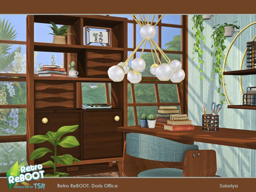 sims 4 cc retro reboot doris office by soloriya 3