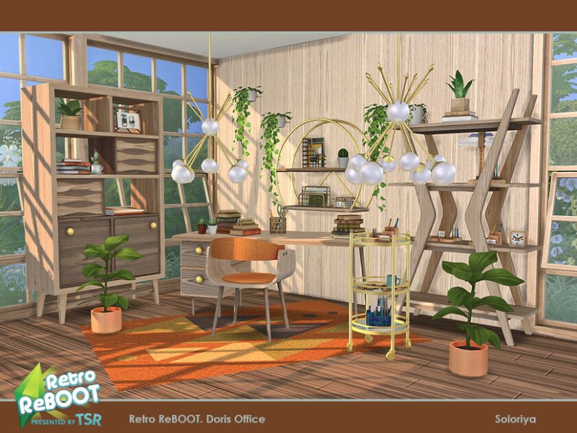 sims 4 cc retro reboot doris office by soloriya 4