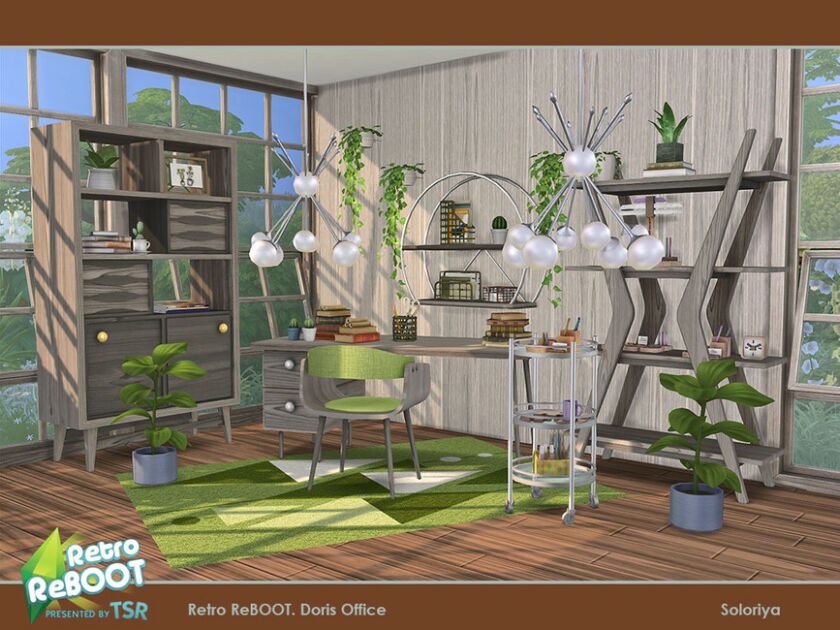 sims 4 cc retro reboot doris office by soloriya 5