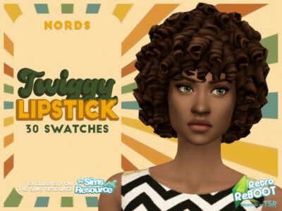 Retro Reboot – Twiggy Lipstick By Nords Sims 4 CC