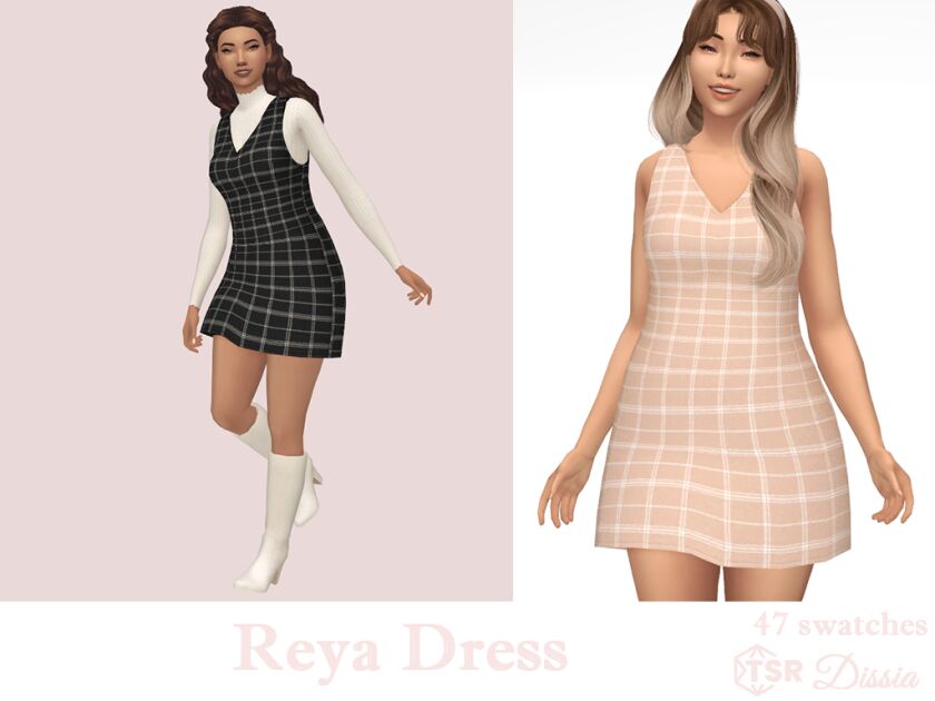 Reya Dress Sims 4 CC