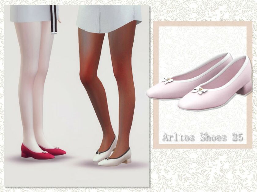 Ribbon Mary Jane Shoes / 25 By Arltos Sims 4 CC