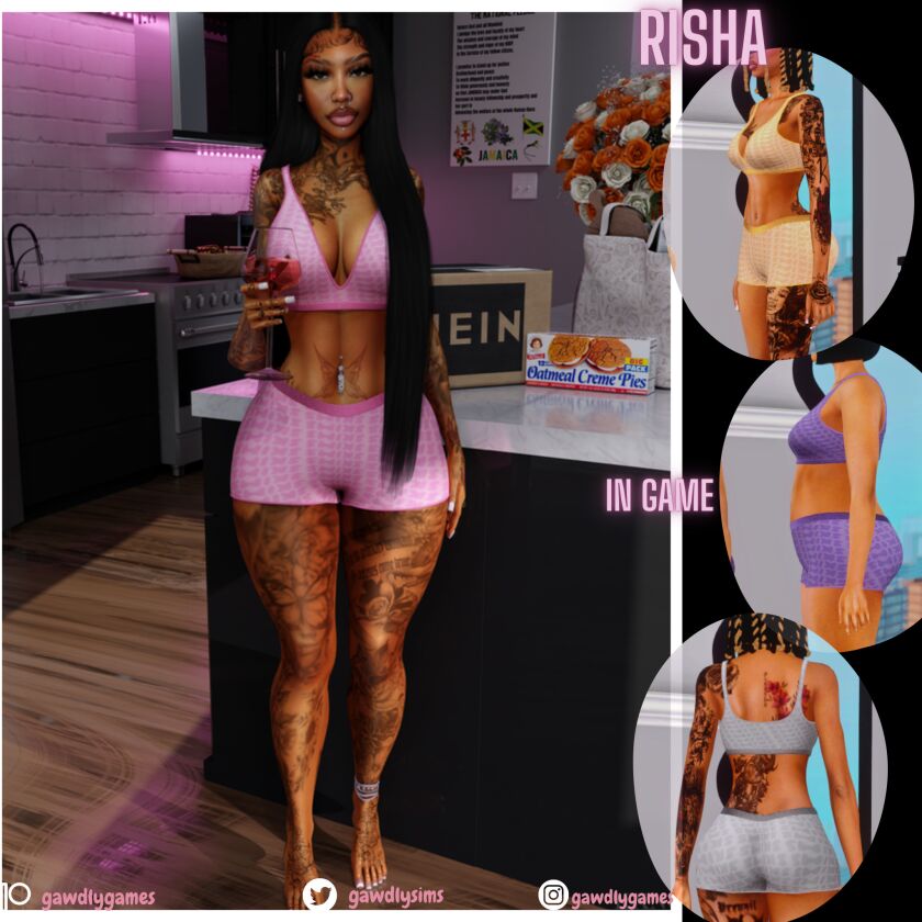 Risha Skim SET Sims 4 CC