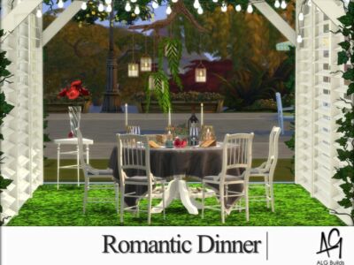 Romantic Dinner By Algbuilds Sims 4 CC