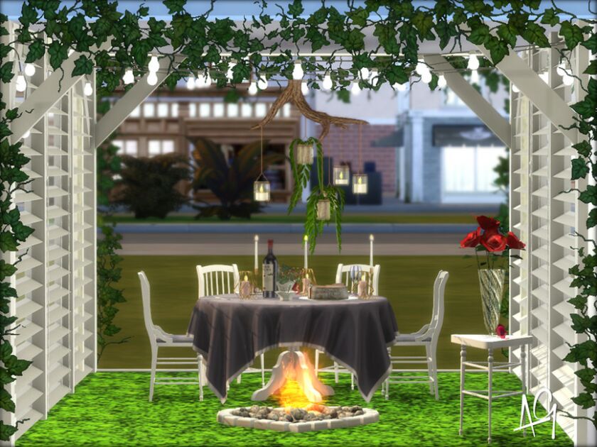 sims 4 cc romantic dinner by algbuilds 3