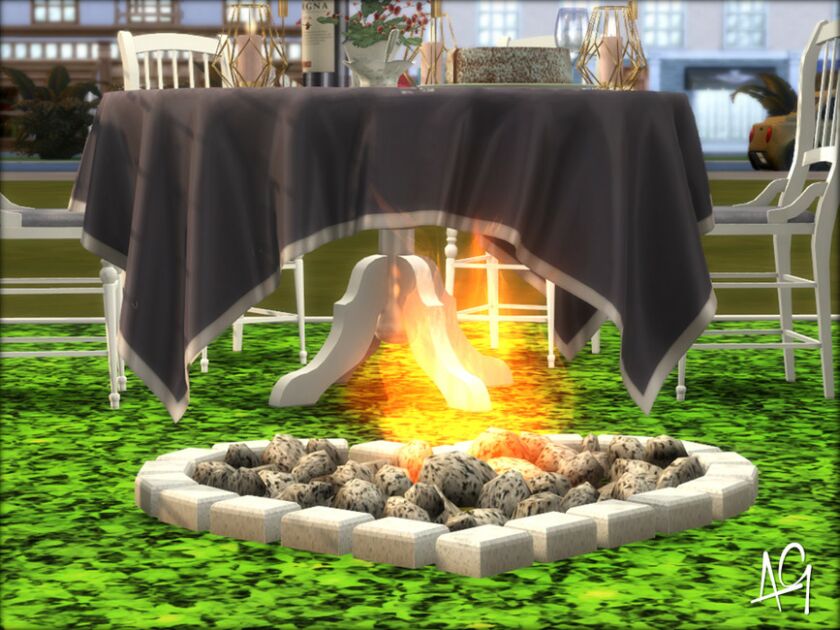 sims 4 cc romantic dinner by algbuilds 4