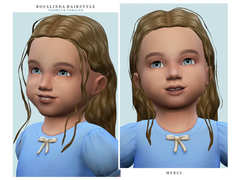 Rosalinda Hairstyle -Toddler- By ‘-Merci- Sims 4 CC