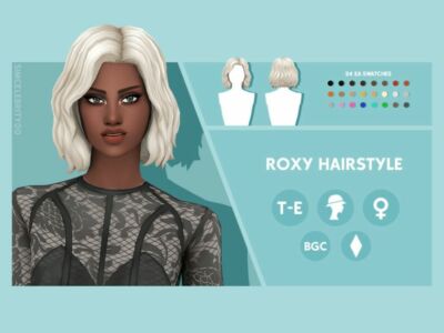 Roxy Hairstyle By Simcelebrity00 Sims 4 CC