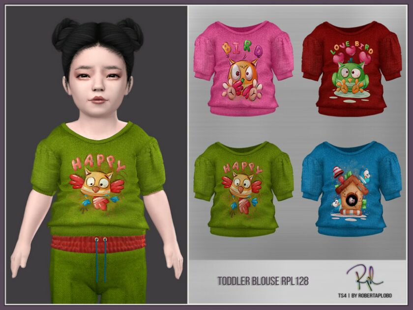 Rplts4 Toddler Blouse RPL128 Sims 4 CC