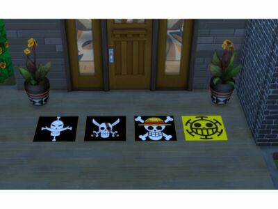 RUG Jolly Roger ONE Piece By Teday Sims 4 CC