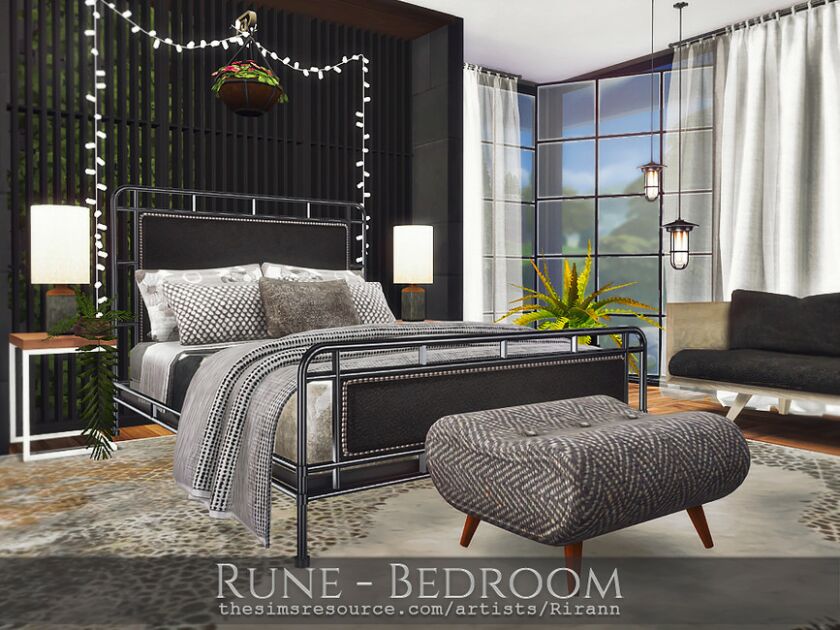 Rune – Bedroom By Rirann Sims 4 CC