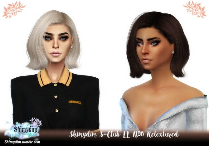 S-Club LL N90 Hair Retexture Sims 4 CC