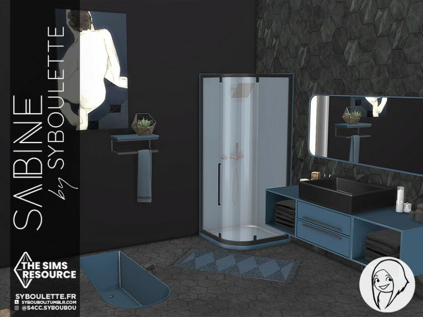 sims 4 cc sabine bathroom set part 1 furnitures by syboubou 2