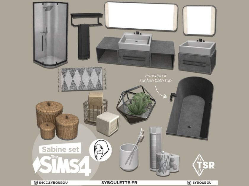 sims 4 cc sabine bathroom set part 1 furnitures by syboubou 5