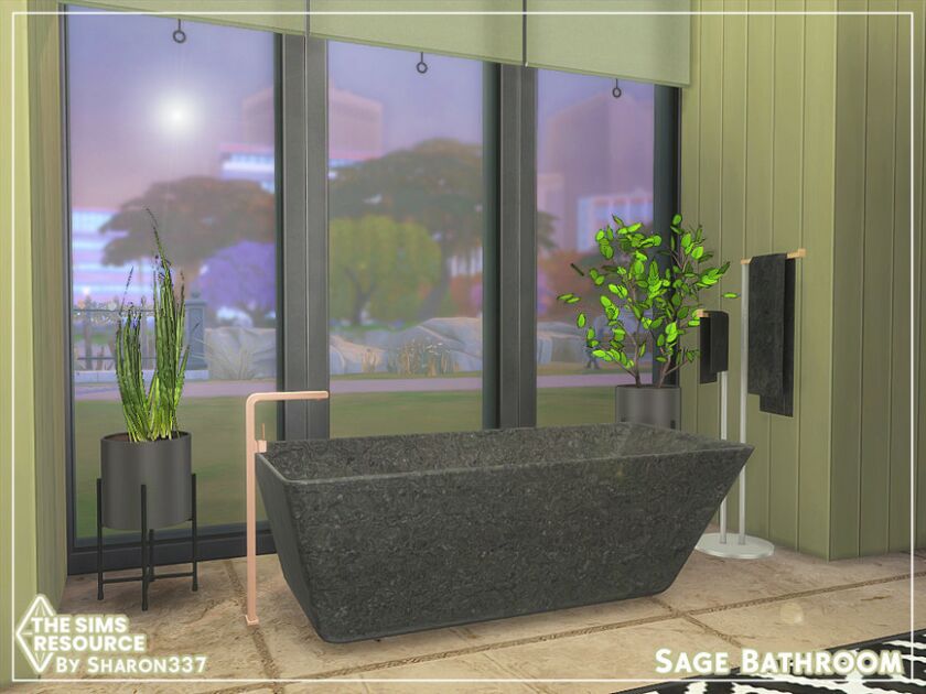 sims 4 cc sage bathroom tsr cc only by sharon337 2