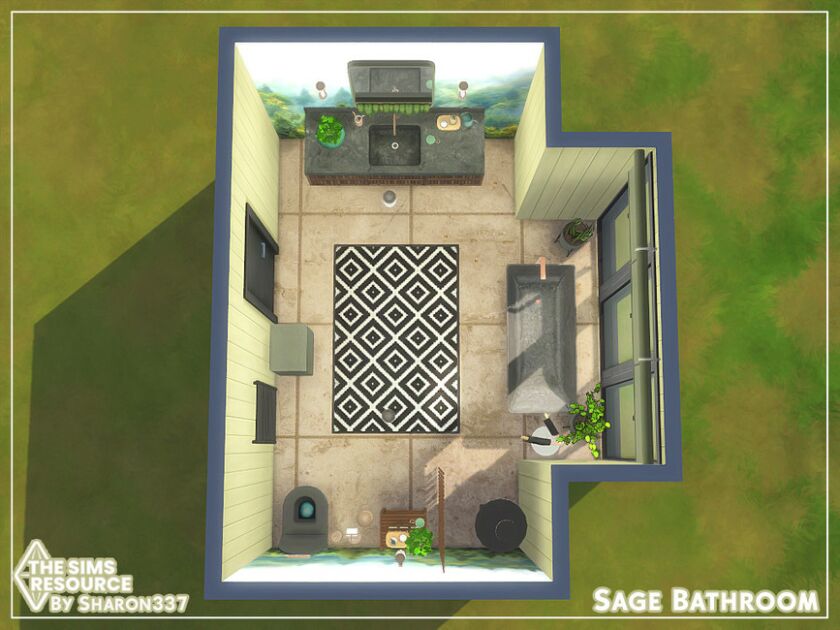 sims 4 cc sage bathroom tsr cc only by sharon337 7