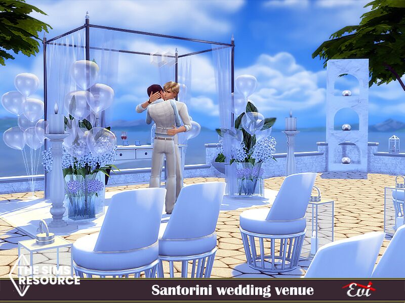 sims 4 cc santorini wedding venue tsr only cc by evi 5