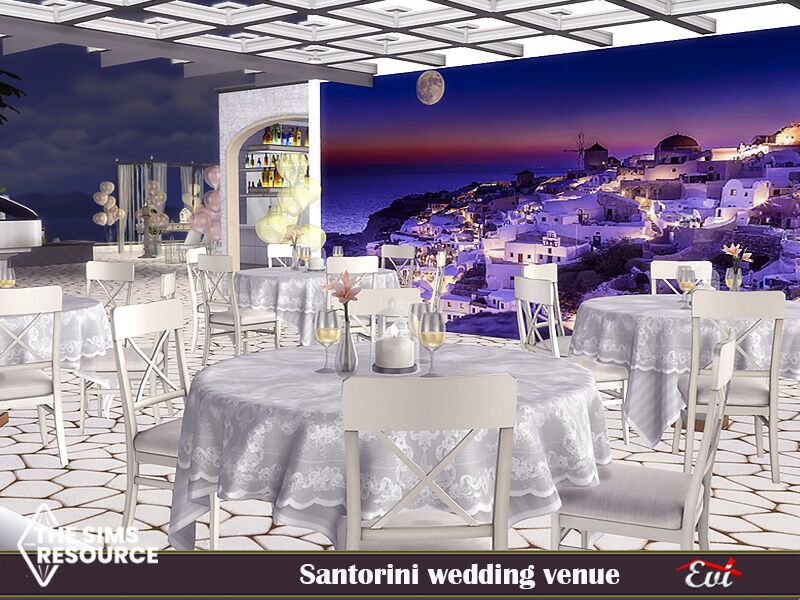 sims 4 cc santorini wedding venue tsr only cc by evi 6