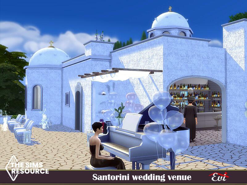 sims 4 cc santorini wedding venue tsr only cc by evi 7