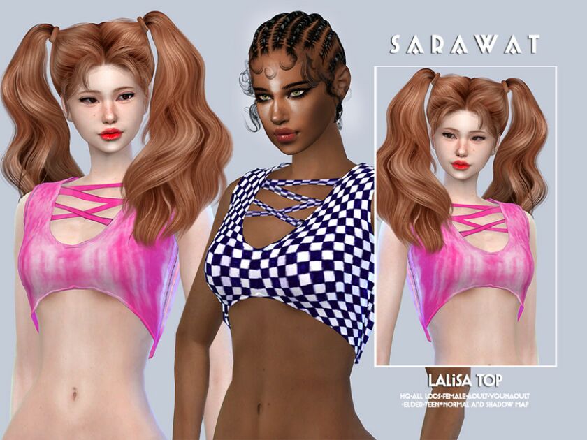 Sarawat_Lalisa TOP By Sarawat Sims 4 CC