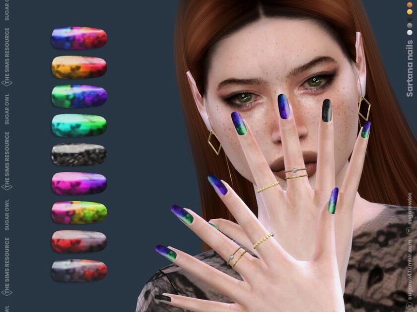 Sartana Nails Sims 4 CC