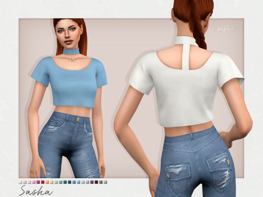 Sasha TOP By Sifix Sims 4 CC