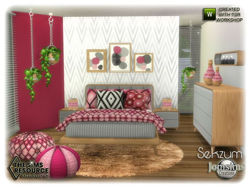 Sekzum Bedroom By Jomsims Sims 4 CC