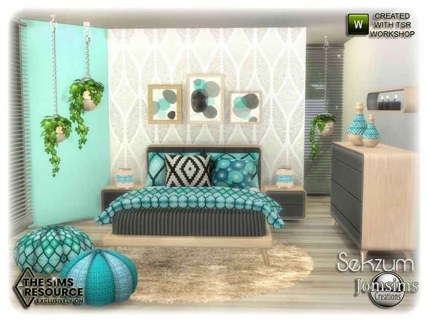 sims 4 cc sekzum bedroom by jomsims 2