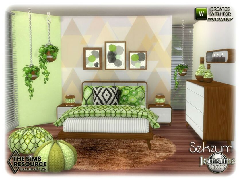 sims 4 cc sekzum bedroom by jomsims 3