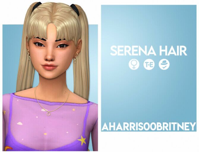 Serena Hair Sims 4 CC