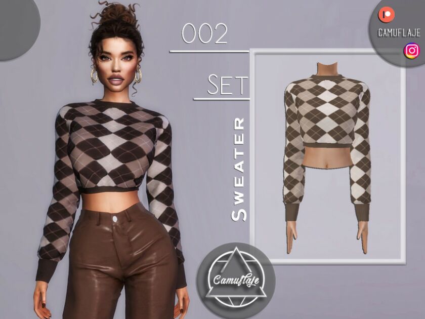 SET 002 – Sweater By Camuflaje Sims 4 CC