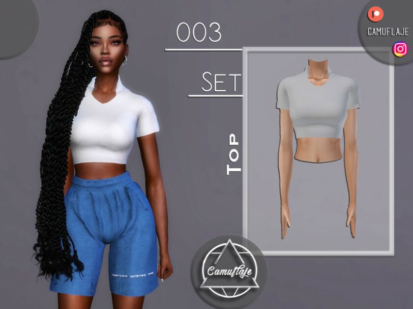 SET 003 – TOP By Camuflaje Sims 4 CC