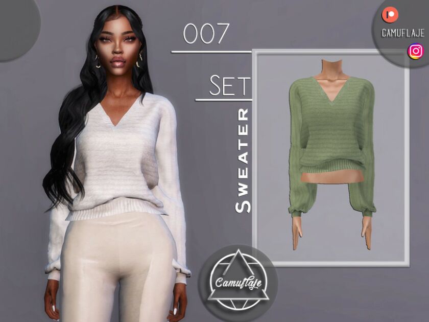 SET 007 – Sweater By Camuflaje Sims 4 CC