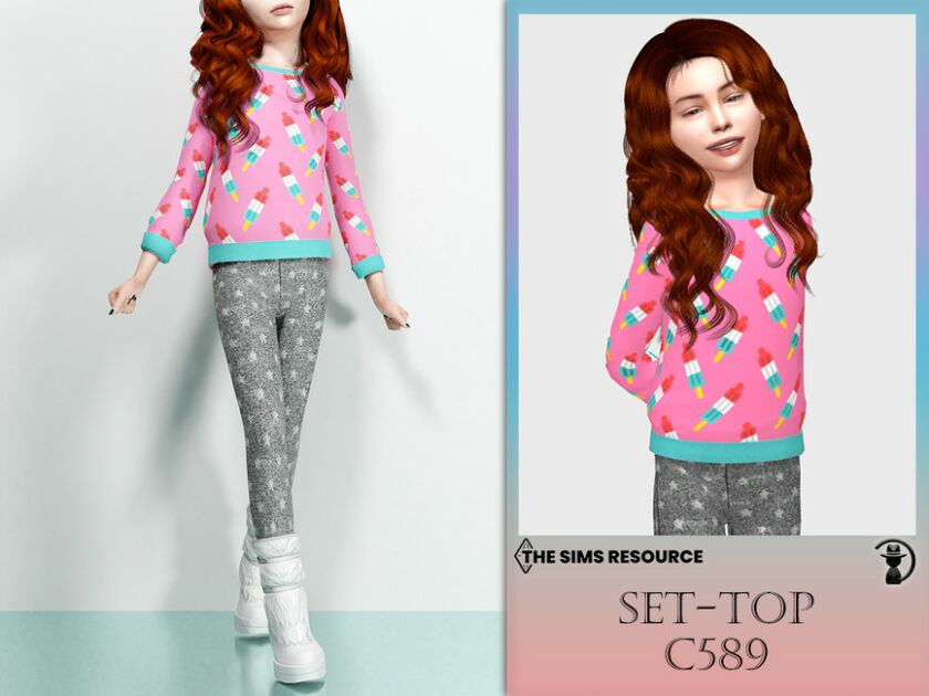 Set-Top C589 By Turksimmer Sims 4 CC