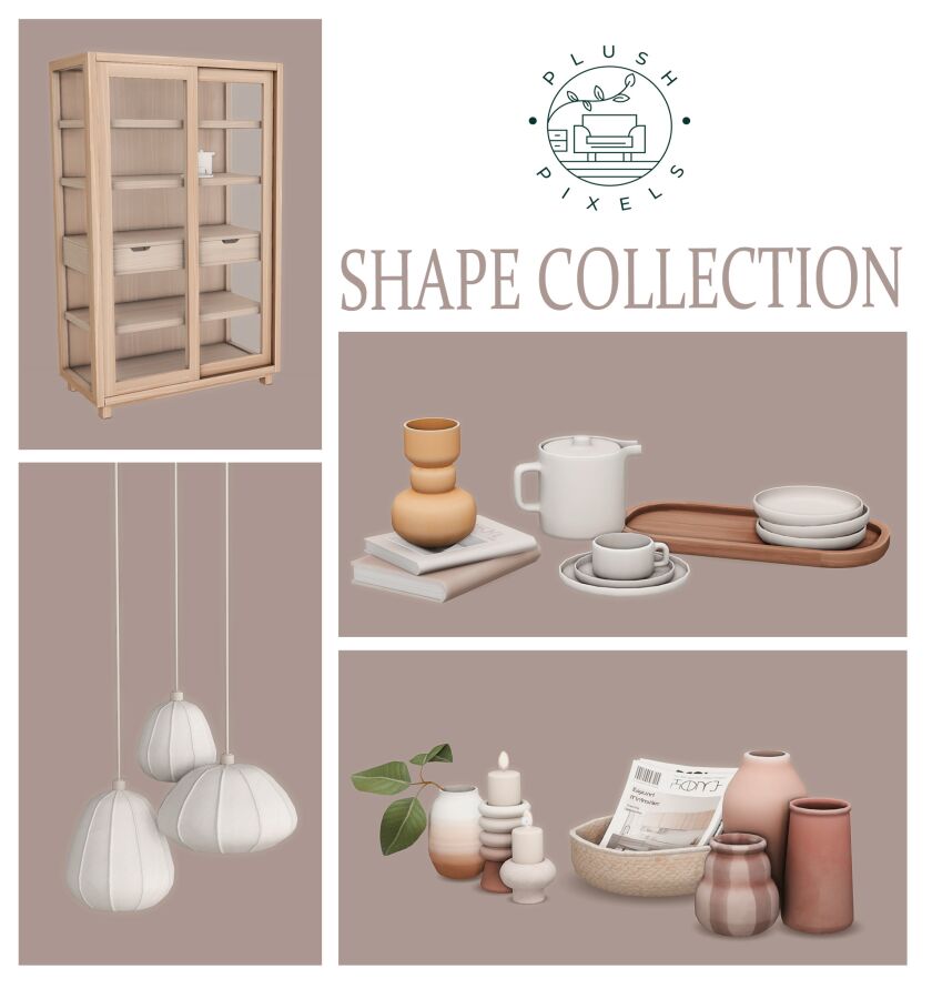 Shape Collection Dining Room Sims 4 CC