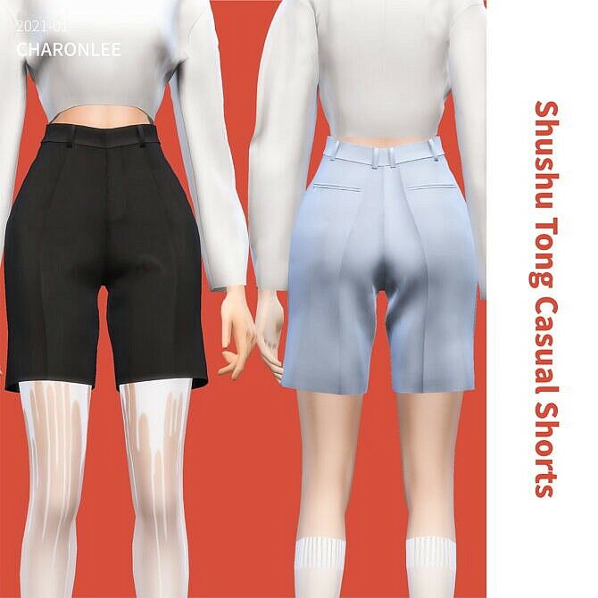 Shushu Tong Casual Shorts By Charonlee Sims 4 CC