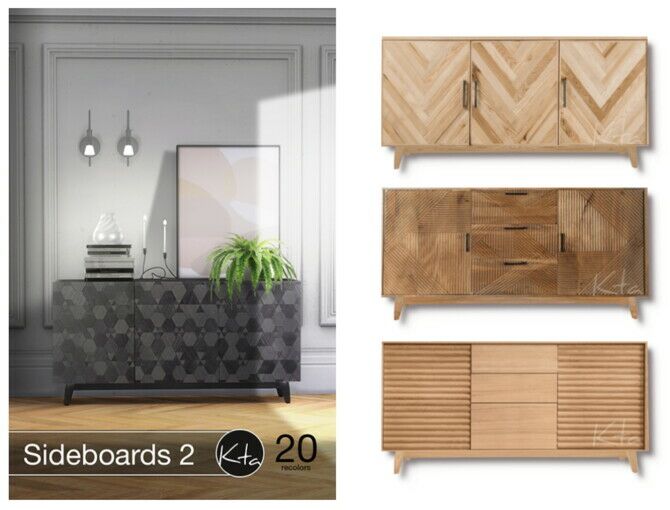 Sideboards 2 Sims 4 CC