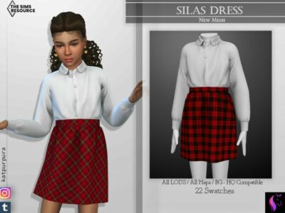 Silas Dress By Katpurpura Sims 4 CC