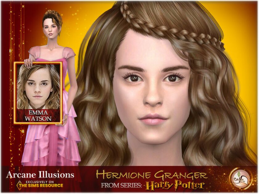 SIM Hermione Granger – Arcaneillusions – TSR Only CC By Bakalia Sims 4 CC