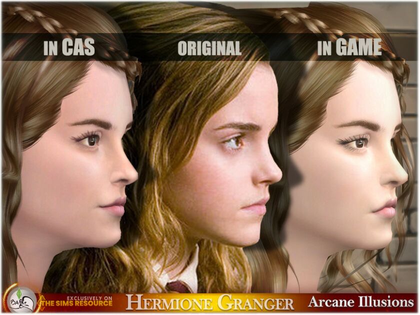 sims 4 cc sim hermione granger arcaneillusions tsr only cc by bakalia 4