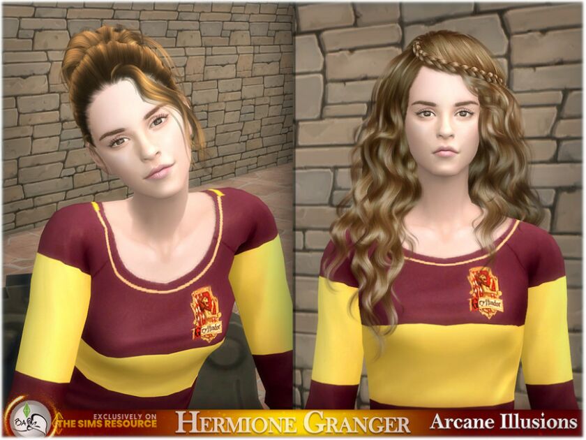 sims 4 cc sim hermione granger arcaneillusions tsr only cc by bakalia 6