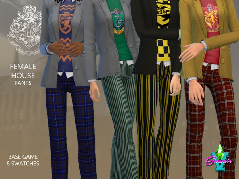 Simmiev Hogwarts Female House Pants By Simmiev Sims 4 CC