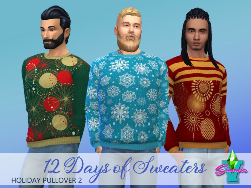 Simmiev Holiday Pullover 2 By Simmiev Sims 4 CC