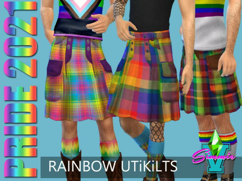 Simmiev Pride21 Kilt By Simmiev Sims 4 CC