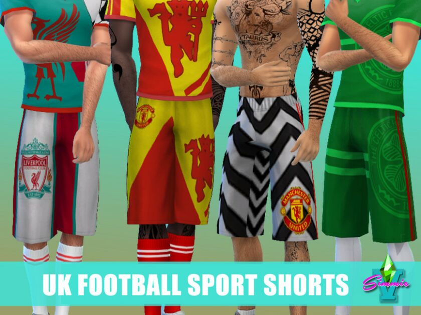 Simmiev UK Sport Shorts Sims 4 CC